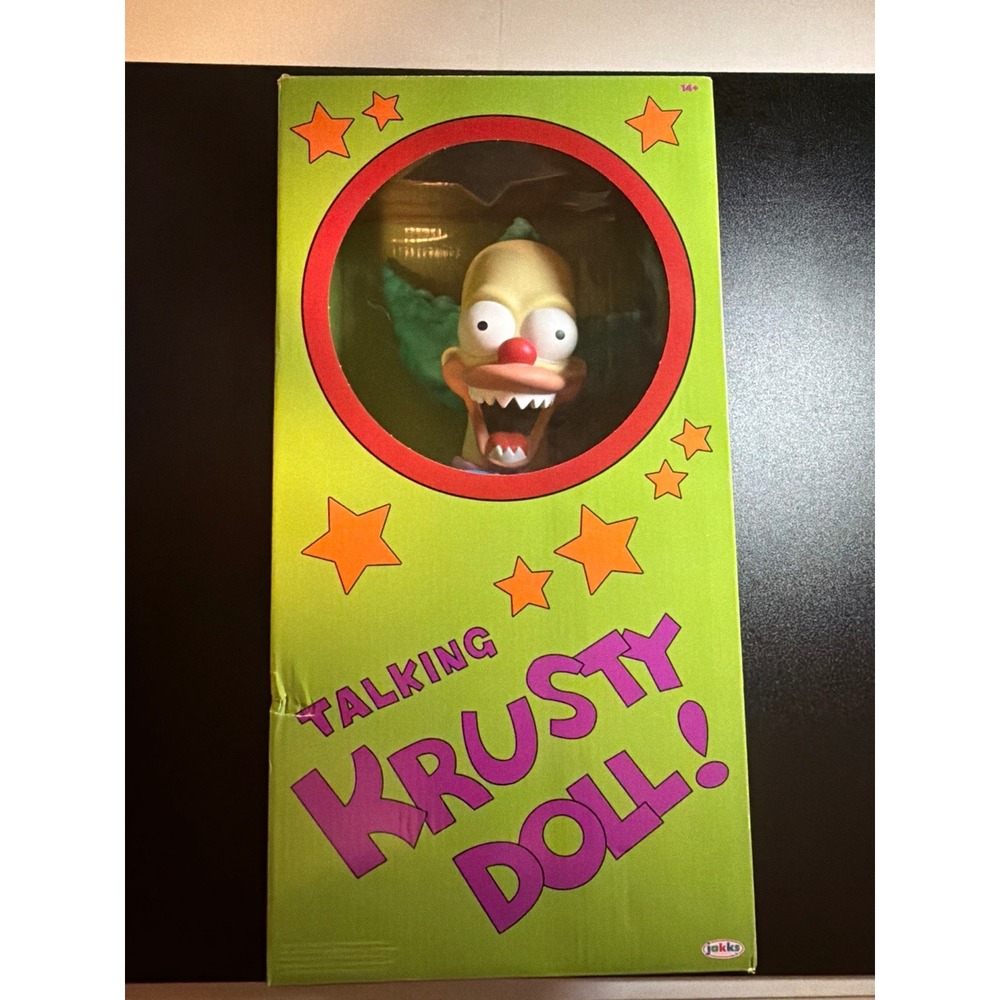 Talking Krusty Doll The Simpsons Jakks Pacific Evil Good Switch w/ Box Tested